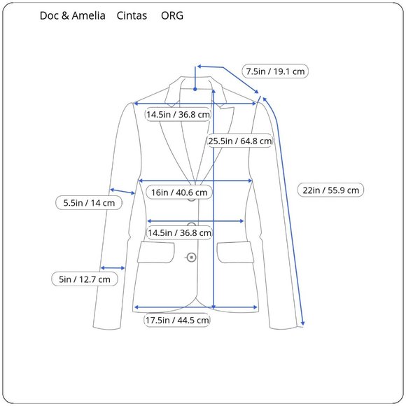 Doc And Amelia By Cintas ORG Women Wool/Polyester 2 Button Suit Jacket Blazer - Picture 2 of 11